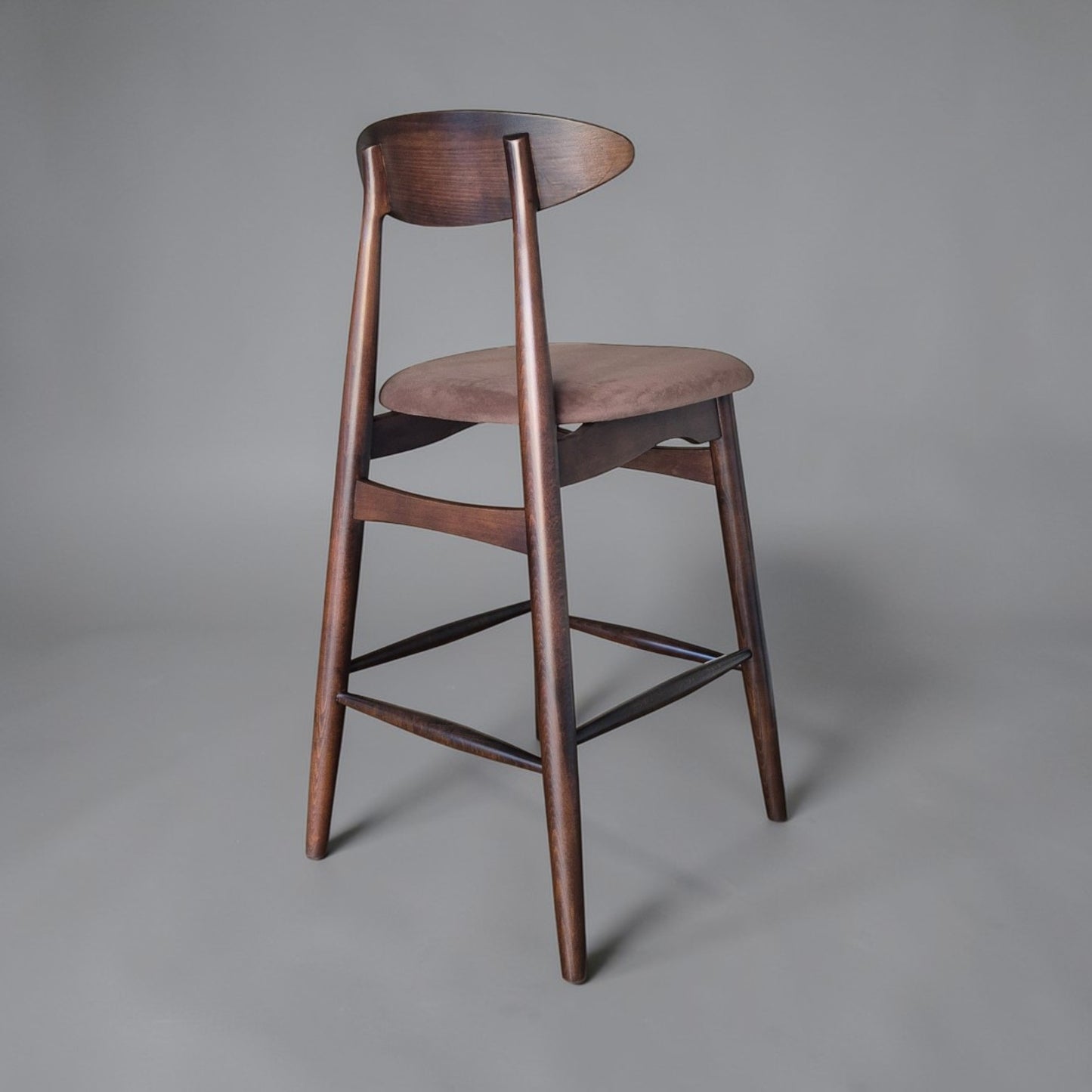 Mumbai Ahşap Bar Sandalyesi