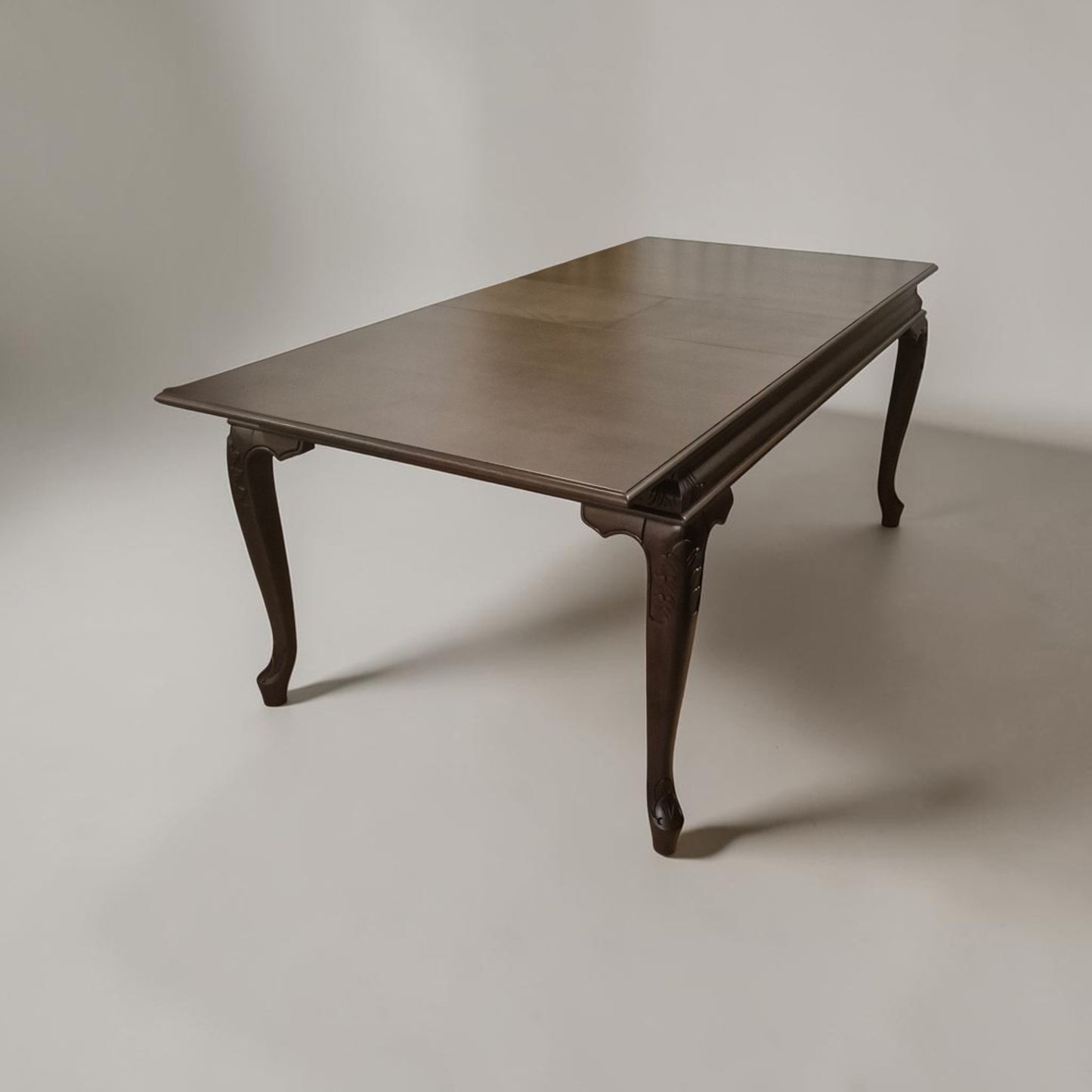 Elegansia Table, Double-Legged Wooden Table