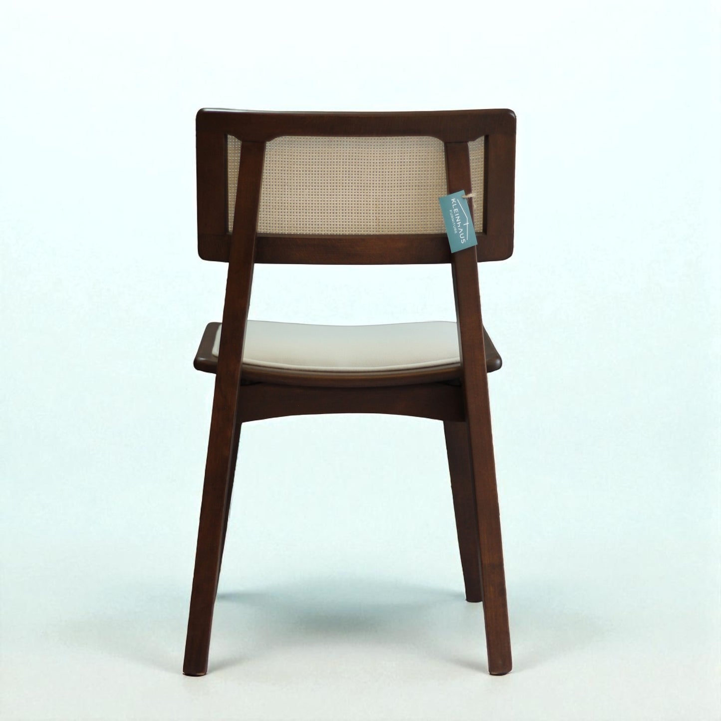 Arizona Wickered Wooden Chair, Wicker Back, Modern Design