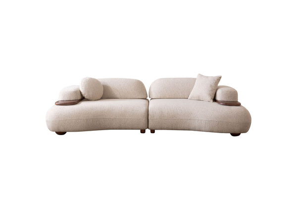 Fera Wooden Arm Detailed Armchair