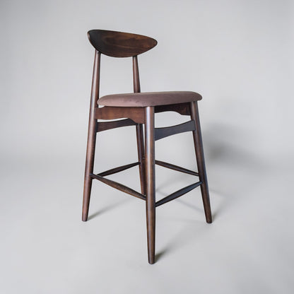 Mumbai Ahşap Bar Sandalyesi