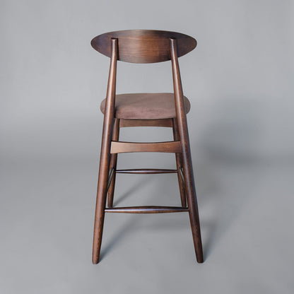 Mumbai Ahşap Bar Sandalyesi