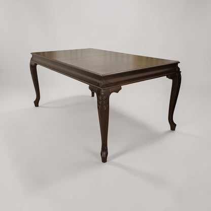 Elegansia Table, Double-Legged Wooden Table