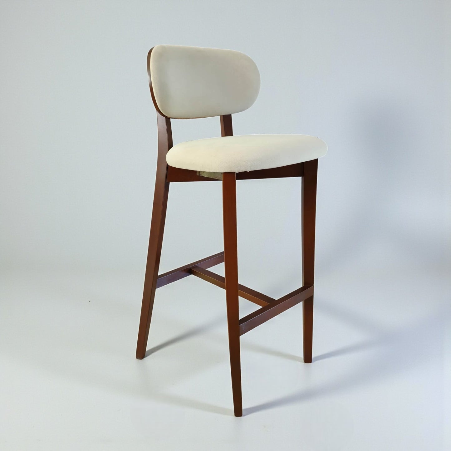 Nebulora Ahşap Bar Sandalyesi