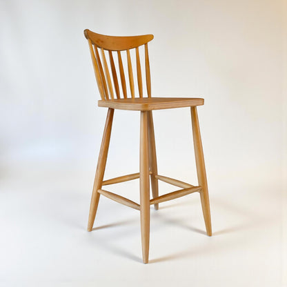 Lunoria Ahşap Oturumlu Bar Sandalyesi, Masif Ahşap Oturumlu