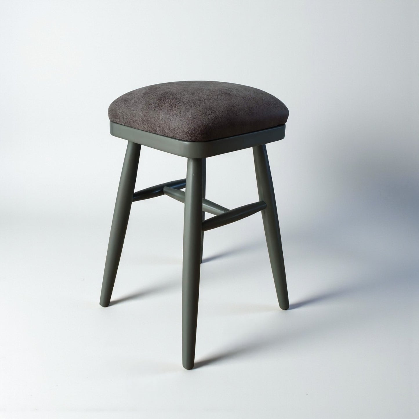 Woody Modern Ahşap Kare Tabure