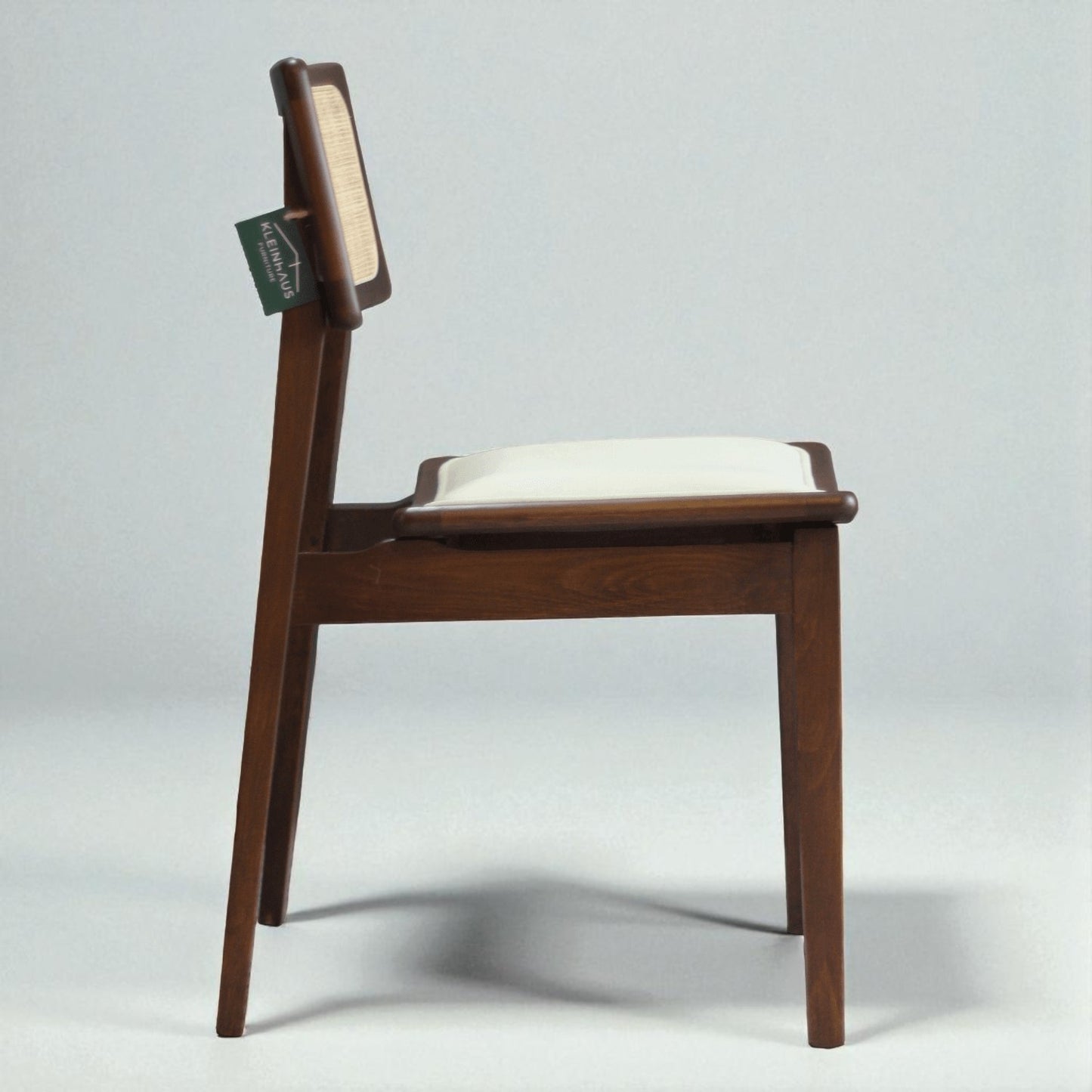 Arizona Wickered Wooden Chair, Wicker Back, Modern Design