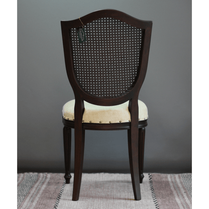 Retro Ahşap Yemek Sandalyesi, Klasik Hazeranlı Tasarım