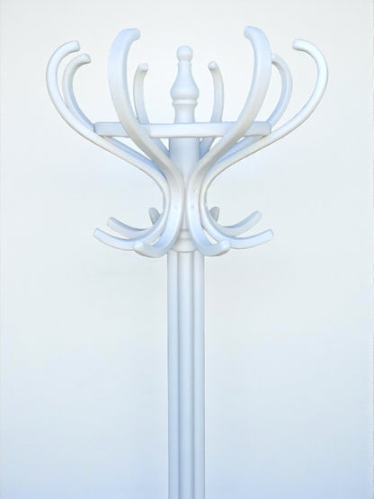 Tonet 8-teilige Garderobe, Garderobenständer aus Holz (Weiß)