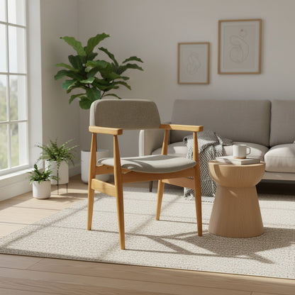 Busan Wooden Chair with Armrests