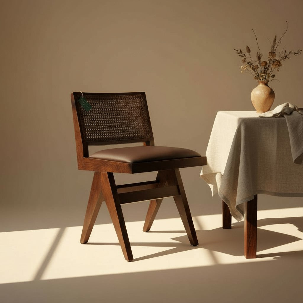 Beograd Hazeran Wooden Chair with Backrest, Classic Design, Comfortable Seating