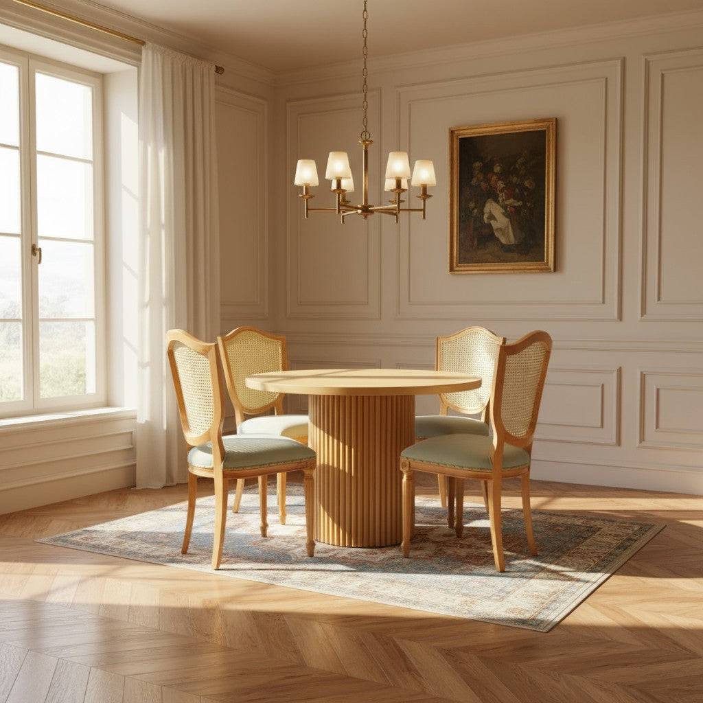 Retro Masa Takımı, Konforlu Oturum, Değiştirilebilir Renk ve Kumaş