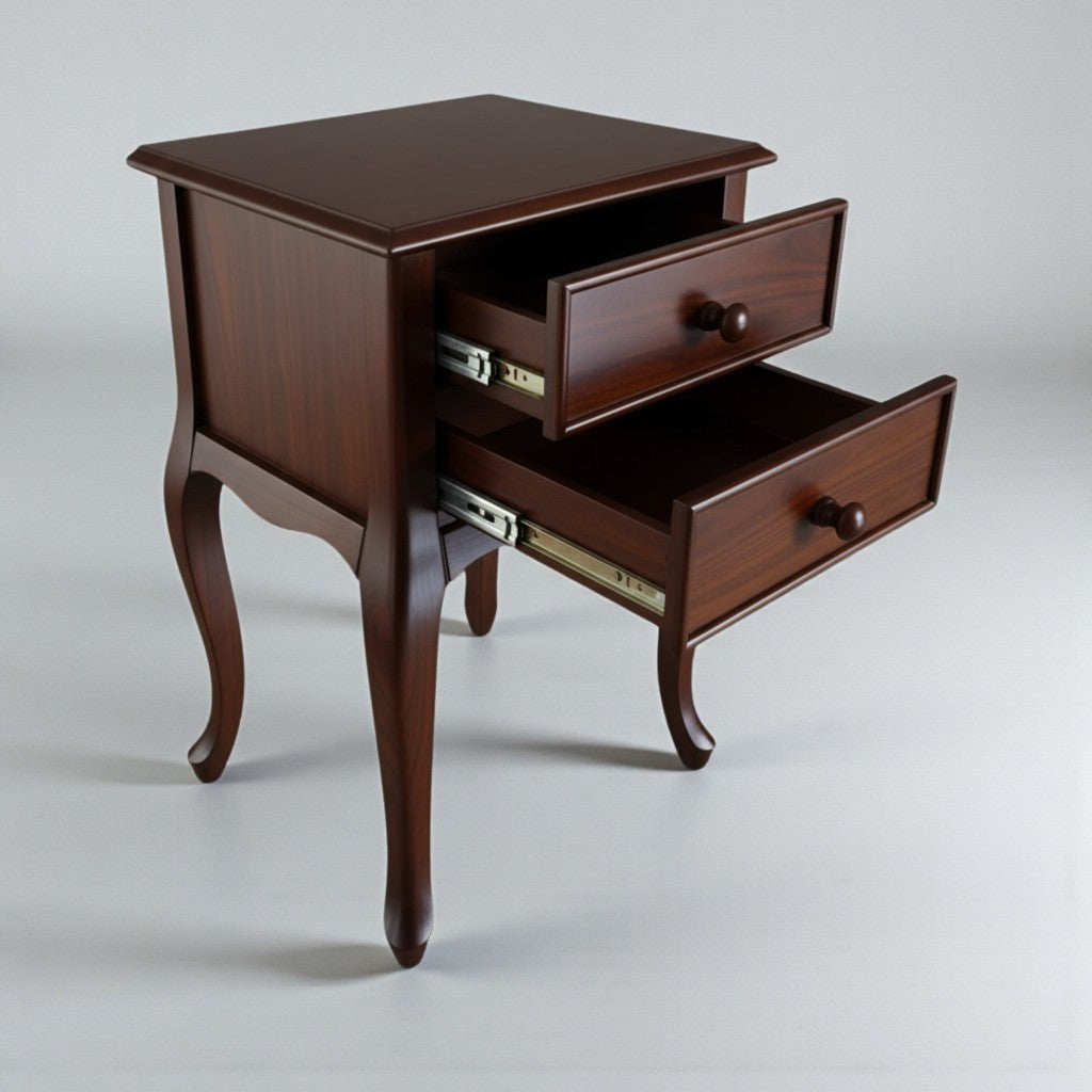 Victoria Lükens Ayaklı Ahşap Komodin