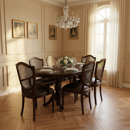 Elegansia Masa Takımı (4 Adet Retro, 2 Adet Retro Kollu Sandalye)