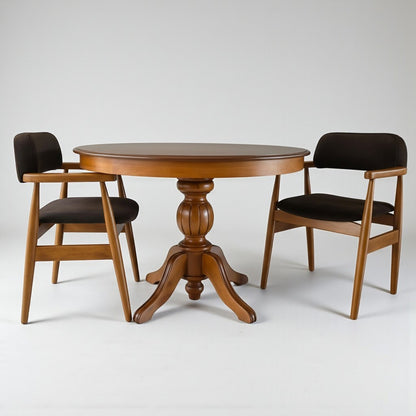 Elegansia Yuvarlak Masa Takımı (2 Adet Busan Sandalye)