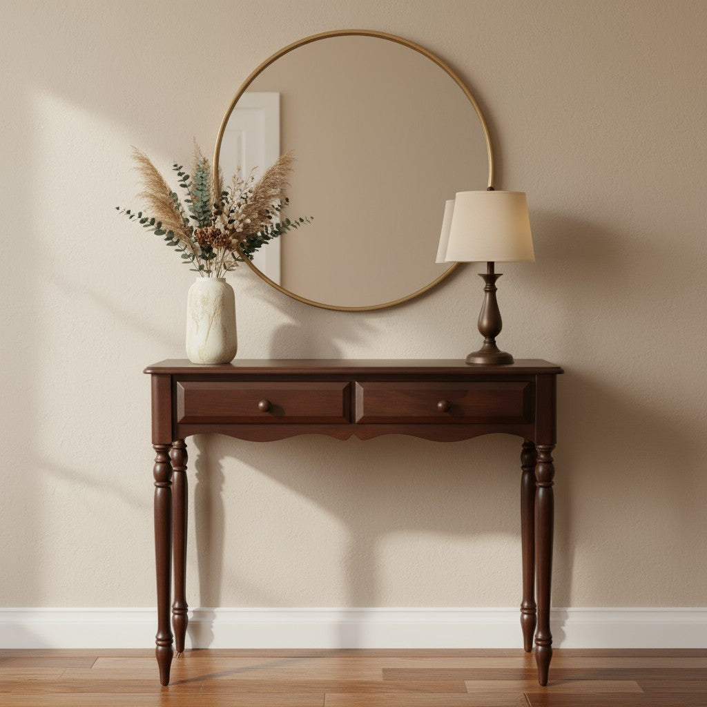 Alora Ahşap Dresuar, Çekmeceli Makyaj Masası