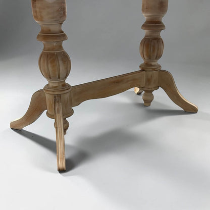 Elegansia Eskitme Cilalı Oval Açılır Yemek Masası