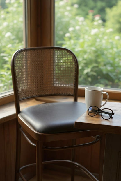 Tonet Hazeranlı Ahşap Bar Sandalyesi