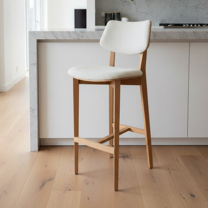 Belis Ahşap Bar Sandalyesi, Modern Tasarım
