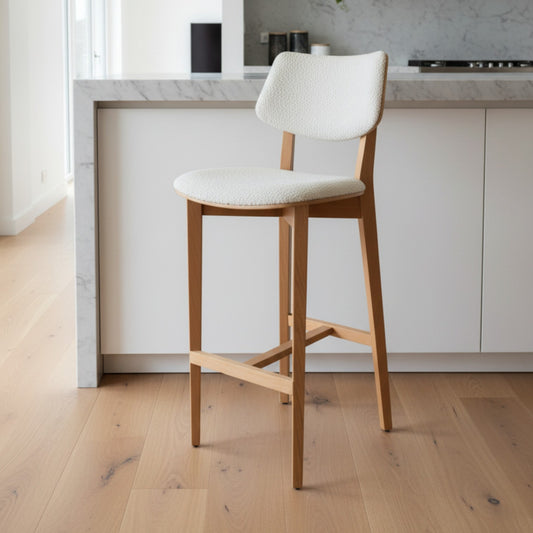 Belis Ahşap Bar Sandalyesi, Modern Tasarım