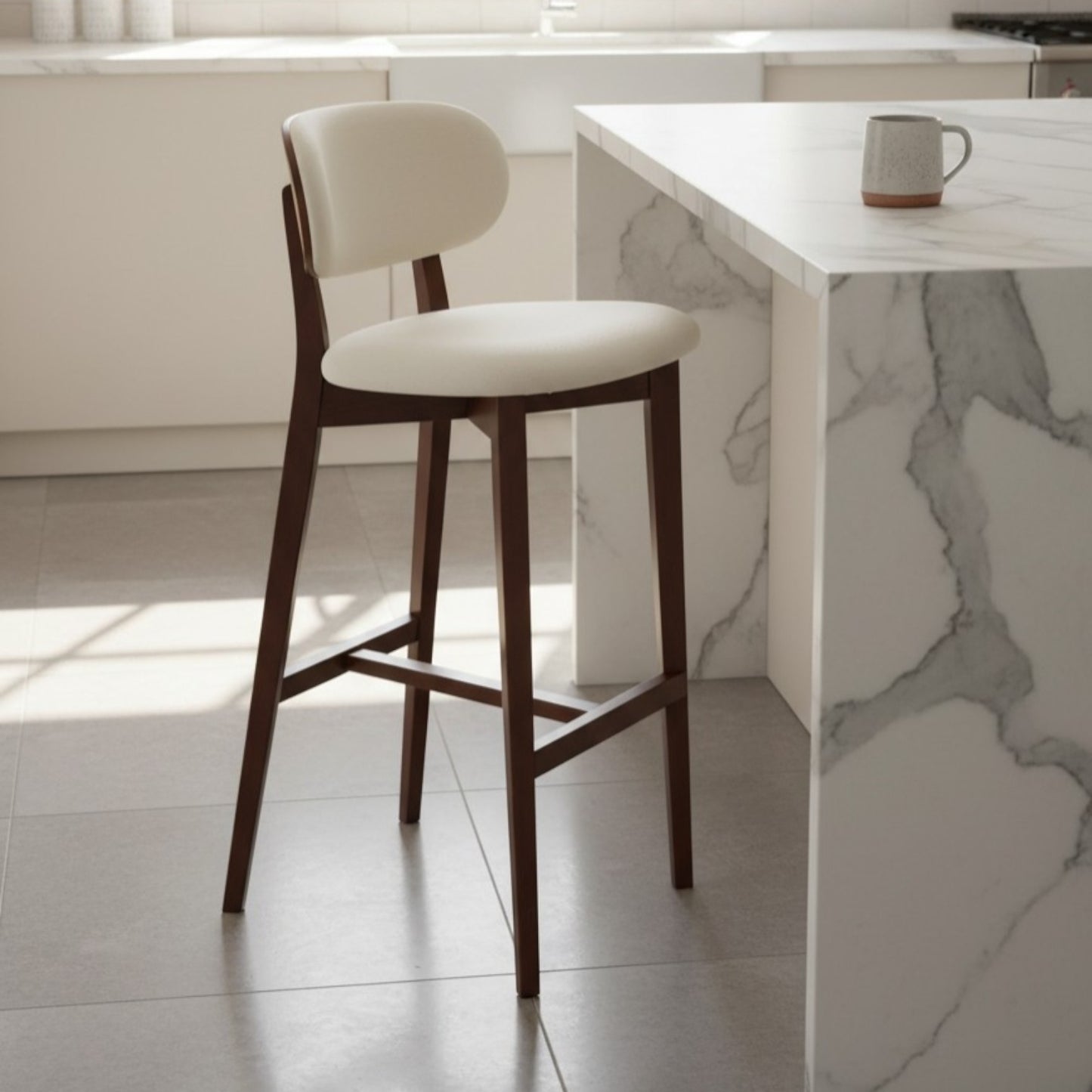 Nebulora Wooden Bar Stool