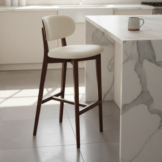 Nebulora Ahşap Bar Sandalyesi