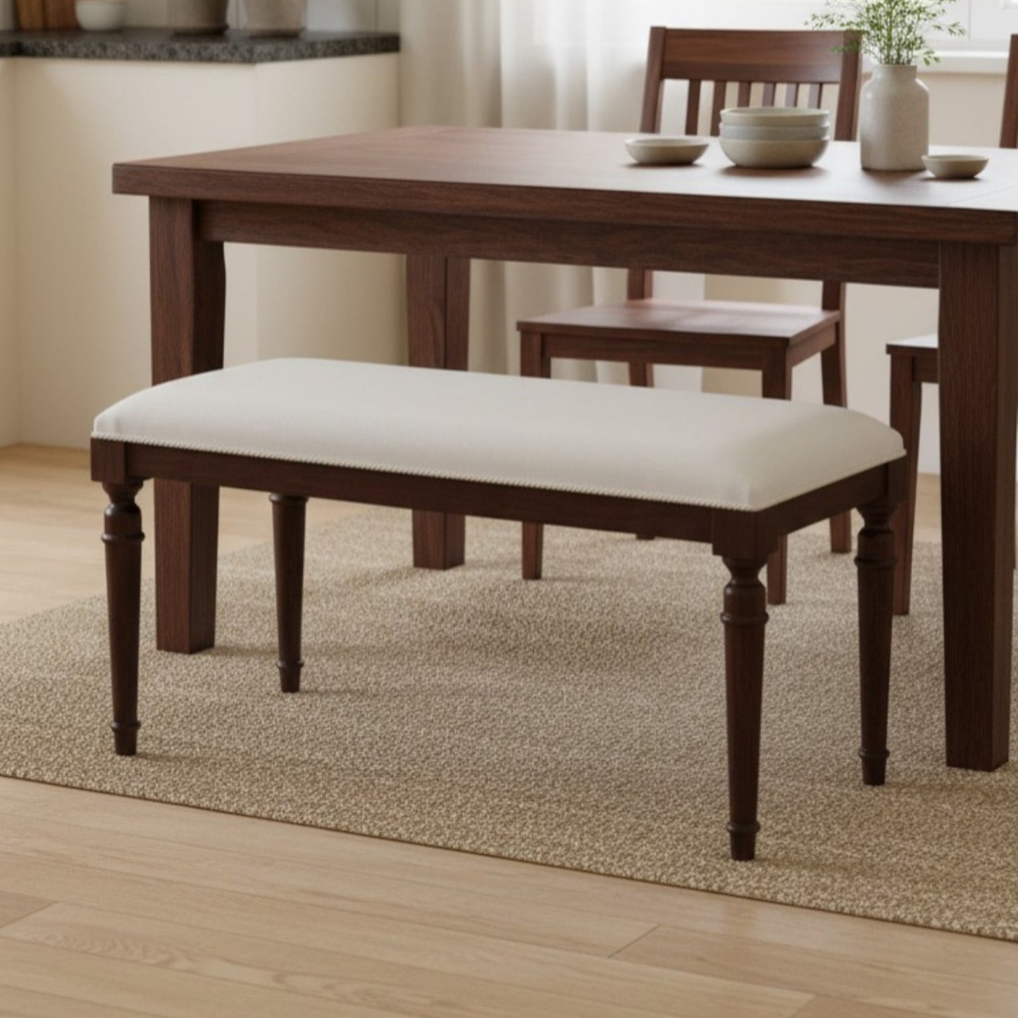 Sarp Bank, Wooden Leg Bench