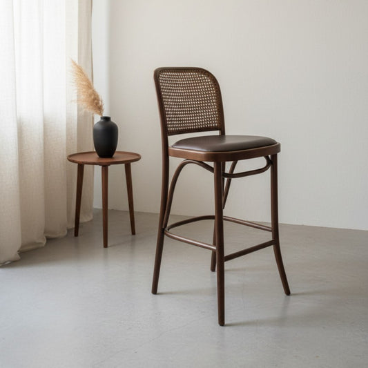 Barhocker aus Tonet-Rattanholz