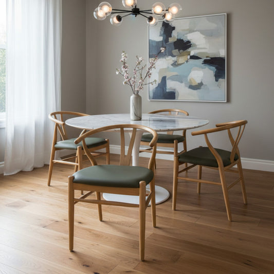 Dänischer Massivholzstuhl, klassisches Design